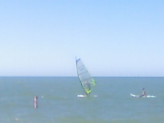 Sailboarding on Lake Erie