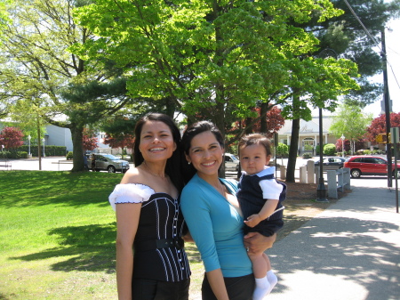 Maria and Sister Julissa, Rico's baptism, 2008