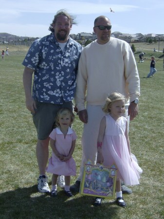 My brother Gus and I, and our daughters.