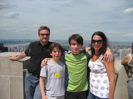 My nephews, Fredd & me at the Top of the Rock