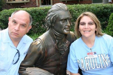 Me and My brother Fred with Thomas Jefferson