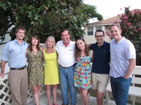 Our family at our beach house in Virginia