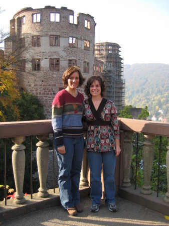 Amy  (sister) and me at Heidelberg, Oct 2008