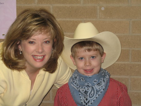 My older son and I on Rodeo Day in Fall '07