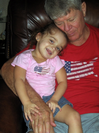 Aubrey loves her Pee-Paw!