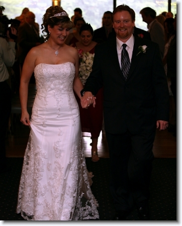 Me and John walking down the aisle