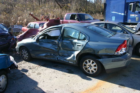 My car after 5 car accident