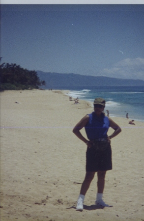 Bobby on the North Shore in Hawaii.