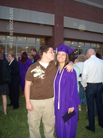 Kissing his sister Goodbye, HA HA