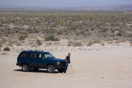 Off roading with a friend in anza borrego 2004