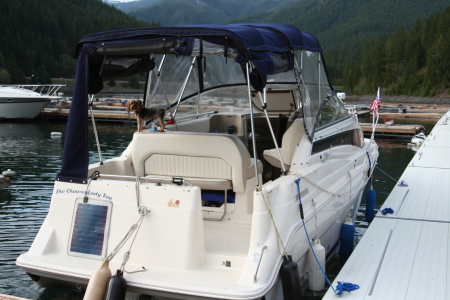 There's My Boy ready to go Boating