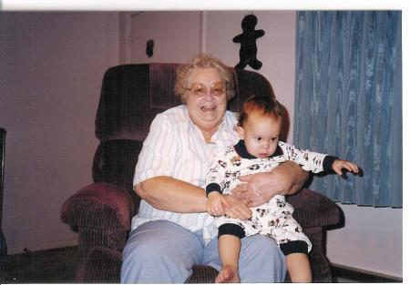 Grandmom Hinda w/Chase 2wks befoer her passing