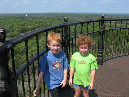 Max & Maggie (Top of Cape Hatteras Lighthouse)
