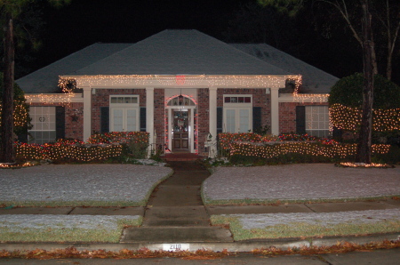 Our house at Christmas....