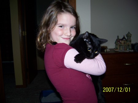 Grace and her cat