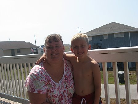 Me and Garrett at the beach house.