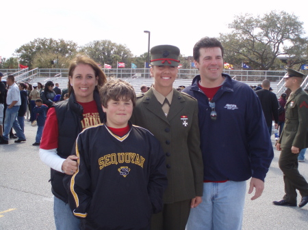 Kelley, Blake, Heather and me at Parris Island