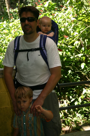 Joe and Tate and Lucy in El Yunque Rain Forest