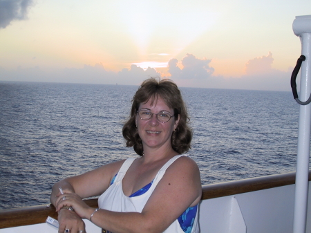 Sharon on Cruise at Sunset
