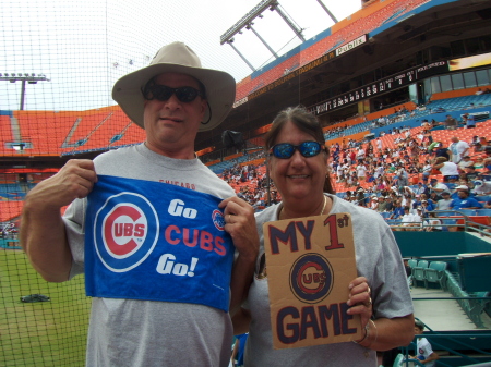 My 1st Cubs game in Miami