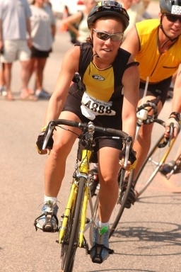 Cycling portion of Chicago Accenture Triathlon