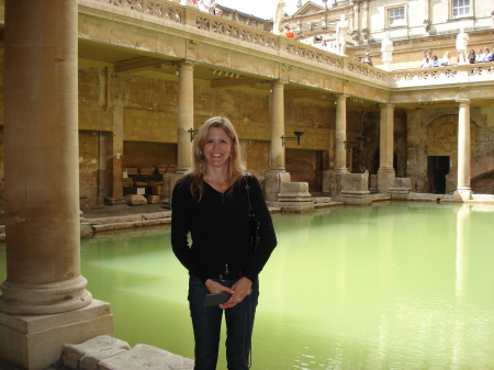 Cherie at the Roman Baths, Bath U.K. June '08