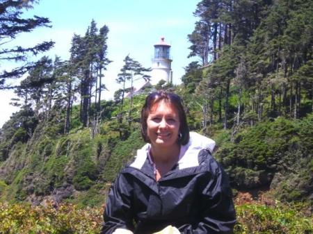 kim at heceta head lighthouse