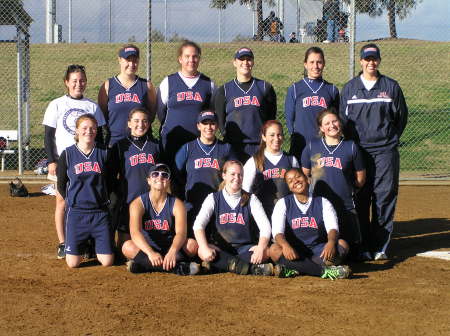 Ashley's 2008 USA Softball Team