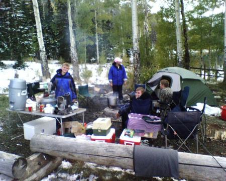 Snow camping at WIllow Lake