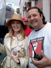 Dec. 07 WGA STRIKE- Marg Helgenberger CSI