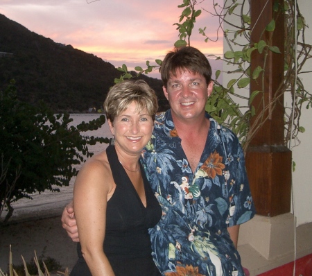 Kristy & me in the BVI's