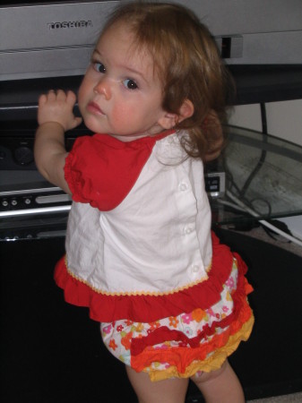 The little princess on her 1st b-day