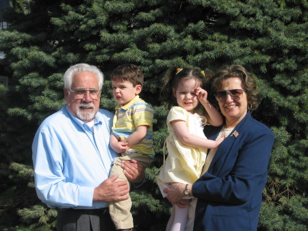 My parents with Kayla and Zach