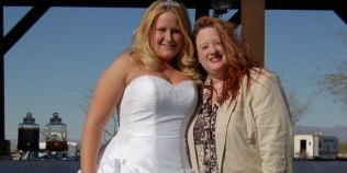 Me and my niece, Jessica, at her wedding