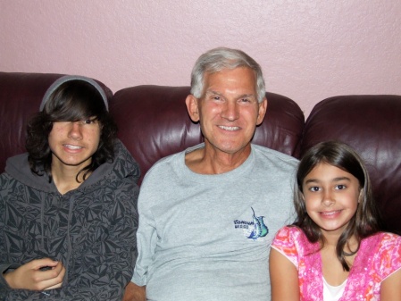 Gran'pa with Grandson/GrandDaughter 2009