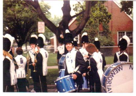 HS Band Drum section