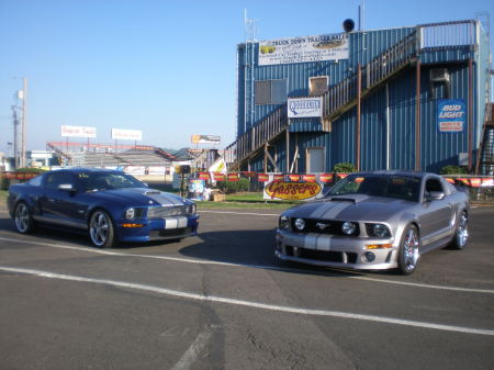 The Shelby vs. The Roush at the drag strip