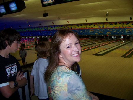 At the bowling center