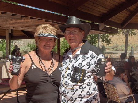 Mom & Dad at Raider Rally.