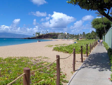 west side of Maui; Kanapali beach.