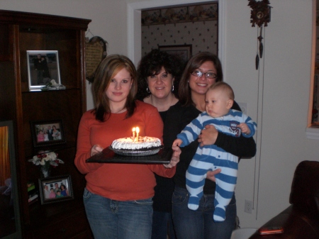 Daughters Leah, Jillian, grandson Jake