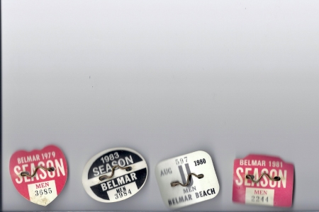 Belmar Beach Badges 1979-1983