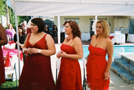 My three daughters at our wedding