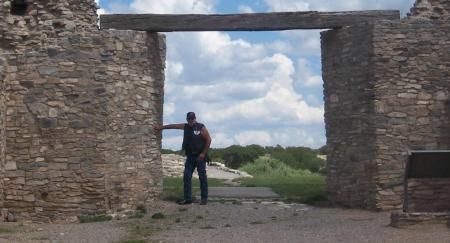 Hubby at the ruins......
