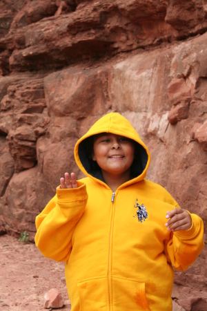 Our daughter Catherine Slide Rock Arizona