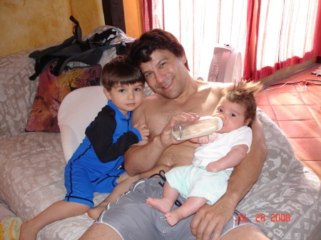 Me and the kids, July 08