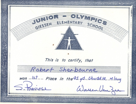 Giessen Elementary Track Award 1971
