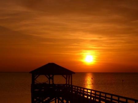 sunset at the Outer Banks