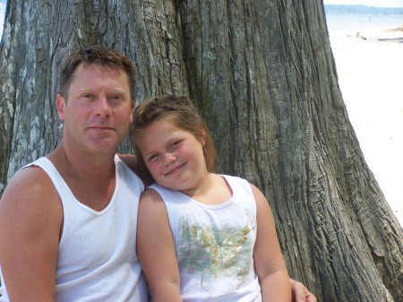 meghan and her dad in Virginia Beach