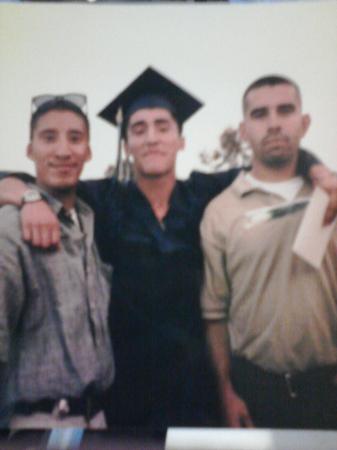My brothers graduation, vince and i